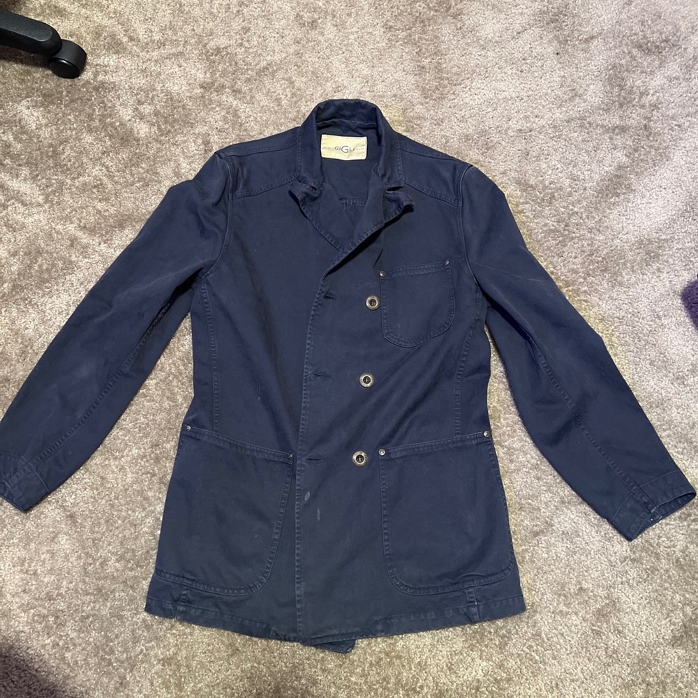Romeo Gigli Jeans Jacket Navy Blue